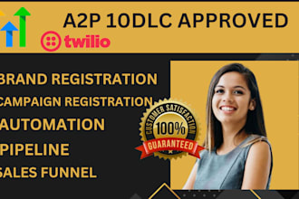 guarantee a2p 10lc registration on gohighlevel twilio ghl VA website automation