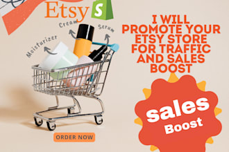 promote your etsy store for traffic and sales boost