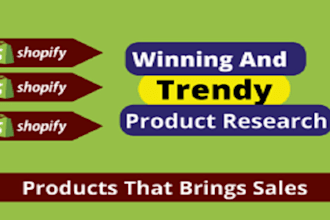 do shopify winning product research dropshipping product