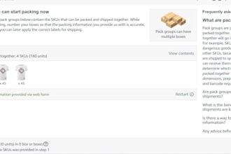 create amazon fba shipment plan and print labels