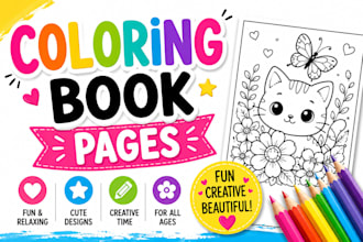 create coloring book pages