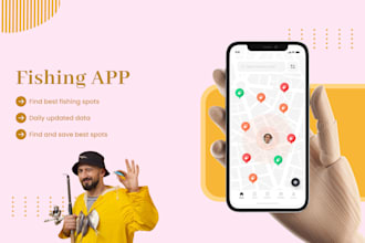 create a custom fishing app like fishbrain, fishidy, and anglr