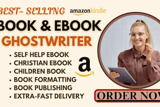 ebook ghostwriter KDP book editor ghost book writer nonfiction ghostwriter