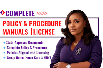 get licensed, write group home care healthcare agency policy and procedures nemt