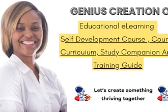 create self development course,course curriculum, study companion,training guide