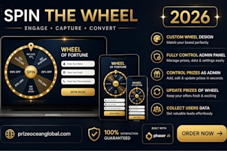 create wheel of fortune game for gamification