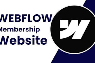 webflow membership website design, webflow membership website with memberstack