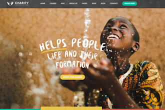create nonprofit website charity donation website 501c3 ngo non profit website