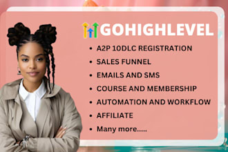 gohighlevel website gohighlevel landing page a2p 10dlc gohighlevel sales funnel