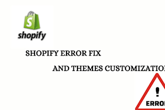 fix your shopify liquid error and bugs any other issues