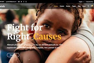 build nonprofit website, charity website, 501c3 website, ngo, non profit website