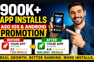 increase IOS app install, aso app promotion get ios app ratings app promotion