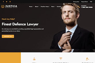 design attorney, lawyer and law firm wordpress website