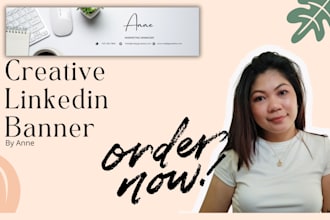 design a linkedin banner cover for your profile
