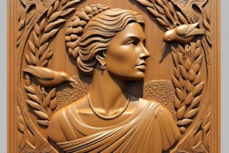 3d bas relief 3d cnc relief 3d engraving 3d laser cutting  3d wood carving