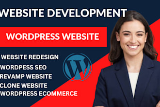 create wordpress website design and development, redesign wordpress, hostinger