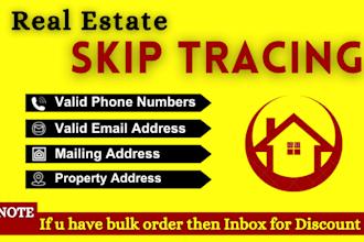 do real estate skip tracing and lead generation