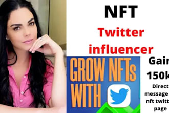 be your nft twitter influencer direct 200k mass dm to promote your nft page