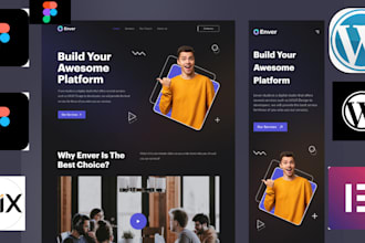 convert figma to wordpress website, psd to website figma to elementor design