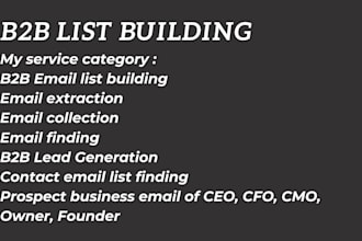 find targeted CEO and executive email list building accurate verified contacts
