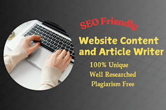 be your SEO website content and article writer