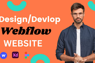 design or develop responsive webflow website, figma to webflow