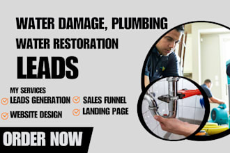 water restoration leads, water damage leads, water treatment, lead generation