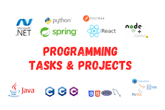 custom cpp, java, python, and c programming projects