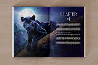 create chapter spreads or interior artwork for your book