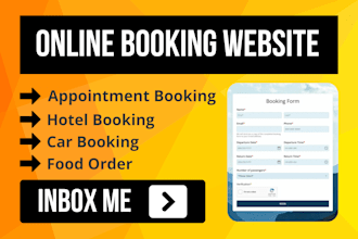 create appointment, rental, and hotel booking wordpress website