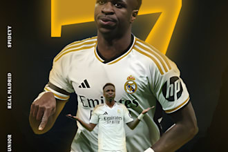 design epic sports graphics, posters, flyers for football