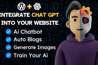 integrate chatgpt openai API in wordpress website for auto blogs and ai chatbot