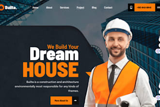 construction, contractor, home builder, renovation, real estate handyman website