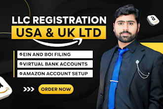 do llc creation in USA , UK ltd, ein number
