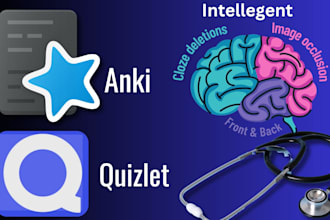 create 250 intelligent anki and quizlet flashcards for 5 USD fast
