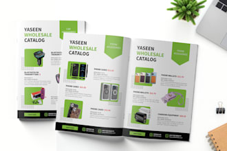 create digital product catalog or catalogue design, sell sheet, lookbook, pdf