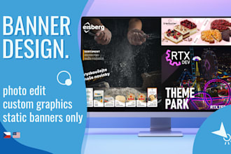 create eye catching static stunning banner design
