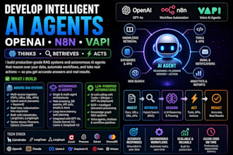 develop intelligent ai agents , openai, n8n, and vapi