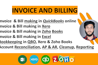 make invoice and bills in quickbooks online, do qbo bookkeeping
