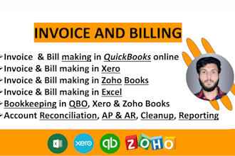 manage invoices, bills, and bank reconciliation in quickbooks online