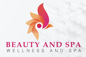 do trendy abstract geometric timeless negative logo design