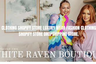 clothing shopify store fashion website luxury wear store dropshipping store