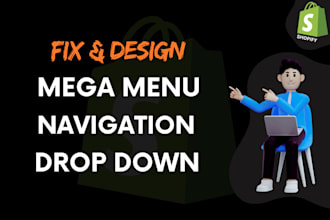 fix navigation, mega menu and dropdown menu