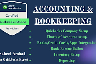 assist you in bookkeeping and gives training in quickbooks online