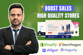 build converting shopify stores, landing pages with gempages, pagefly