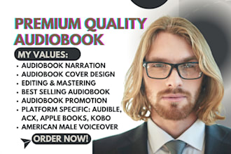 mix narrate fiction book nonfiction audiobook, design acx audiobook cover