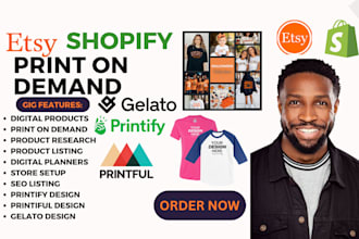 etsy shopify print on demand shopify printful printify print on demand etsy pod