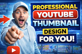 professionally design and unique youtube thumbnail