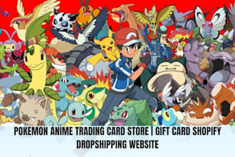 tcg pokemon shopify store gift card website anime tcg trading shopify store