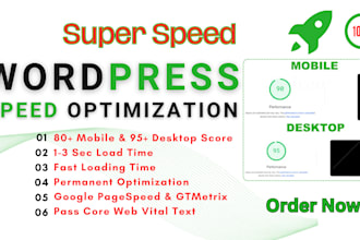 do wordpress speed optimization for pagespeed insights